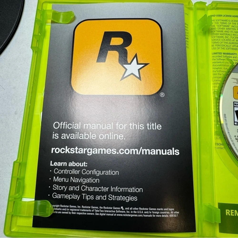 Grand Theft Auto: San Andreas - Platinum Hits (Xbox 360, 2015) Online manual